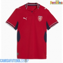 Camisa de time de futebol República Checa Replicas 1º Equipamento Feminina Mundo 2026 Manga Curta